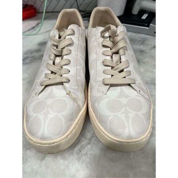 Coach Clip Low Top Sneaker Chalk size 8.5 M - Picture 2 of 12